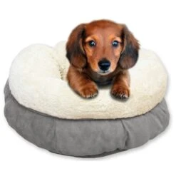 AFP Lambswool Donut Bed TAN Beige -Dierenwinkel 135823