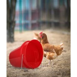 Gaun Pluimvee Drinkemmer Kunststof 6 L Red