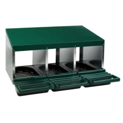 Gaun Pluimvee Legnest (3 St.) Met Plastic Vloer