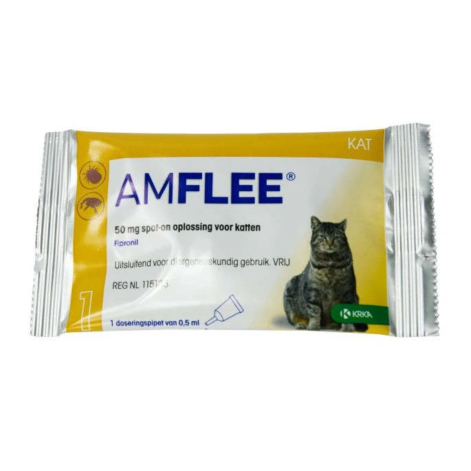 Amflee 50 Mg Spot-on Kat (>1kg) 3 Pipet 6 Amflee 50 Mg Spot-on Kat (>1kg) 3 Pipet - Afbeelding 4