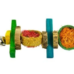 Birrdeeez Papegaai Speelgoed Rondhout/zaad Small -Dierenwinkel 261998