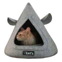 Let's Sleep Pet Cave TeePee Grijs -Dierenwinkel 264934