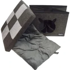 Let's Sleep Pet Cube Licht/donker Grijs -Dierenwinkel 264953