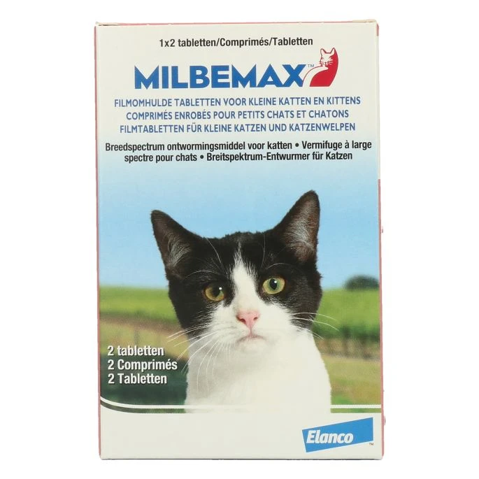 Milbemax Tabletten Kitten/Kat Klein R 2 Tabl. 0,5-2kg 2 St 4 Milbemax Tabletten Kitten/Kat Klein R 2 Tabl. 0,5-2kg 2 St - Afbeelding 2