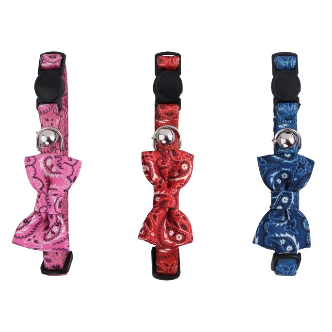 Pawise Cat Collar Met Bowknot Rood 4 Pawise Cat Collar Met Bowknot Rood - Afbeelding 2