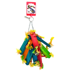 Birrdeeez Parakeet Toy Wood Bunch Of 21cm