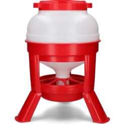 Gaun Pluimvee Voertoren 20 L Rood Hopper Op Pootjes