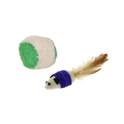 Jackson Galaxy Rope Mouse W/Ball