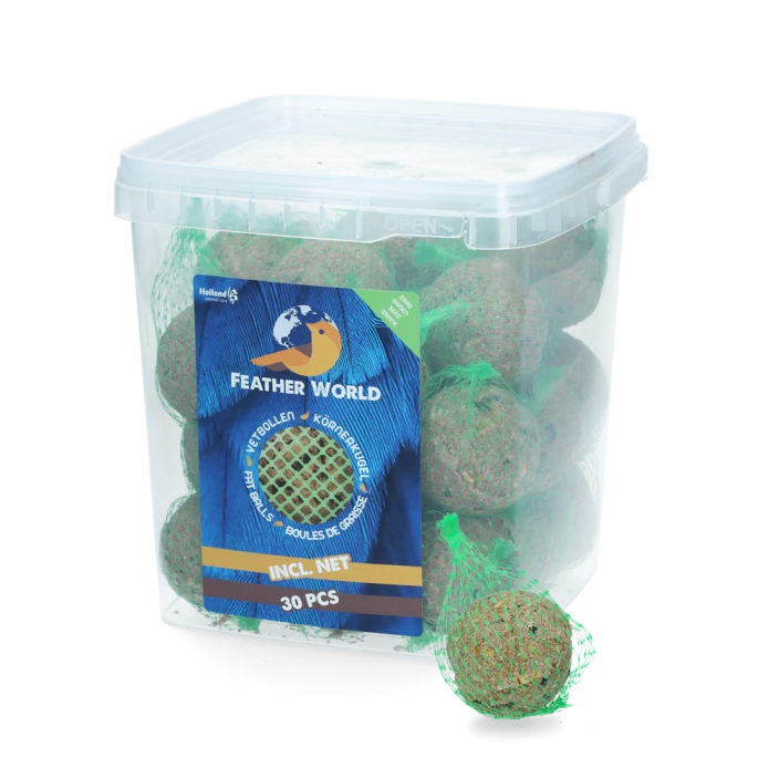 Feather World Zaden Mezenbol Incl. Net (groen) 6 St 3 Feather World Zaden Mezenbol Incl. Net (groen) 6 St