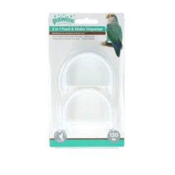 Pawise Seed And Water Cup 130 Ml Wit 2 St.