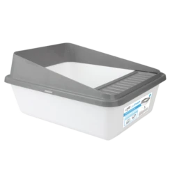 AFP Go Fresh - High Back Cat Litter Box Large - Grijs