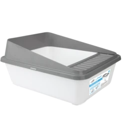 AFP Go Fresh - High Back Cat Litter Box Small - Grijs