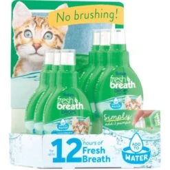 Tropiclean Fresh Breath Drops Display Cats