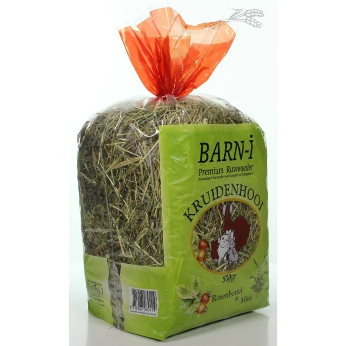 BARN-I Kruidenhooi Rozenbottel & Munt. Inhoud: 500gr. 3 BARN-I Kruidenhooi Rozenbottel & Munt. Inhoud: 500gr.