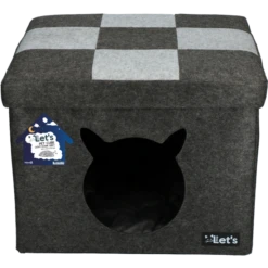 Let's Sleep Pet Cube Licht/donker Grijs
