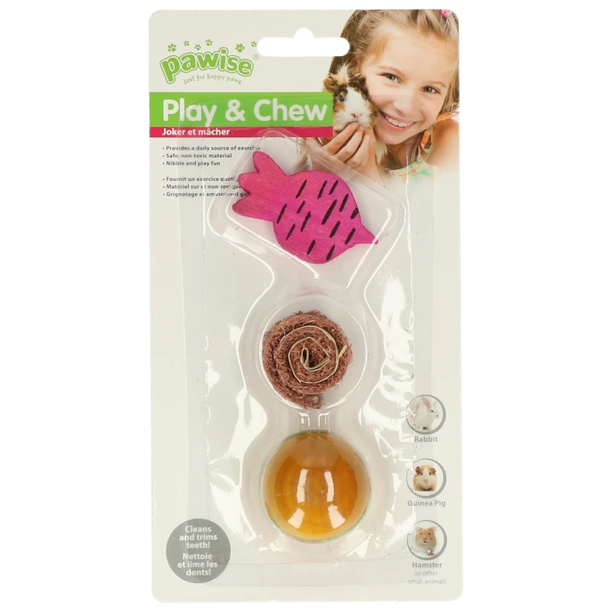 Pawise Wood'n Loofah Pretty Toys No.2 3 Pawise Wood'n Loofah Pretty Toys No.2