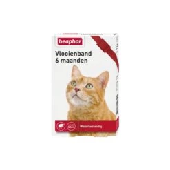 BEAPHAR Vlooienband Kat Rood. Aantal: 1 Stuks.