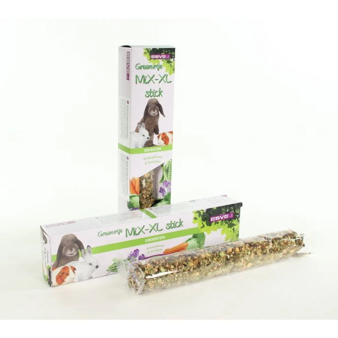 MiX-XL Stick Knaagdier Groenten - Graanvrij 4 MiX-XL Stick Knaagdier Groenten - Graanvrij - Afbeelding 2