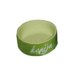 Konijnen Eetbak Steen Groen. Inhoud: 1st. 12 Cm.