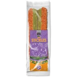 Carrot & Broccoli Stickle. Inhoud: 100gr.